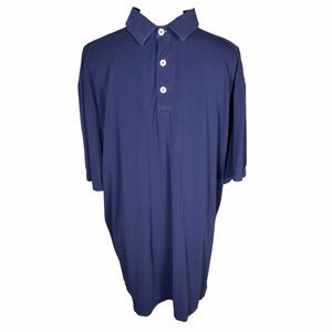 Good Dog Clothing Mens Navy Blue Pima Cotton Comfy Short Sleeve Polo Shirt